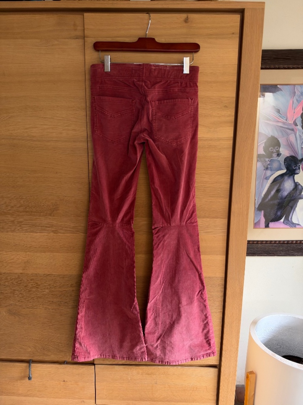 WE THE FREE Dusty Rose Corduroy Flare Pants